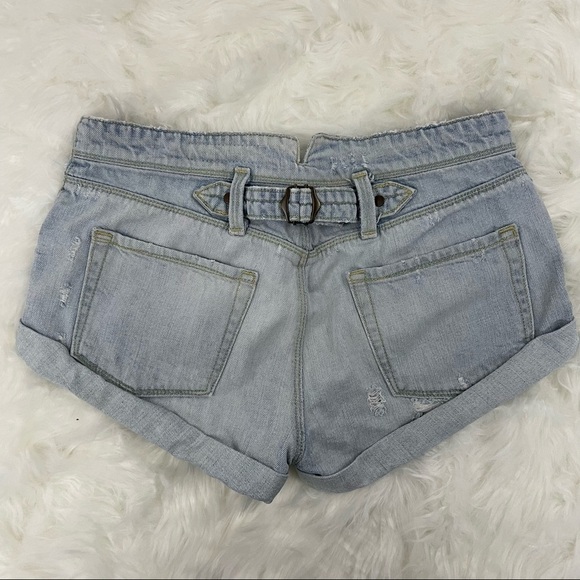 Sass & Bide Jean Shorts, Light Wash, Distressed Denim, Size 26 - Picture 2 of 7